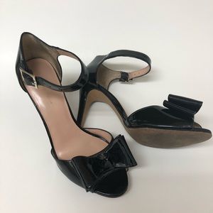 SALE BCBGeneration Black Patent Peep Toe Heels